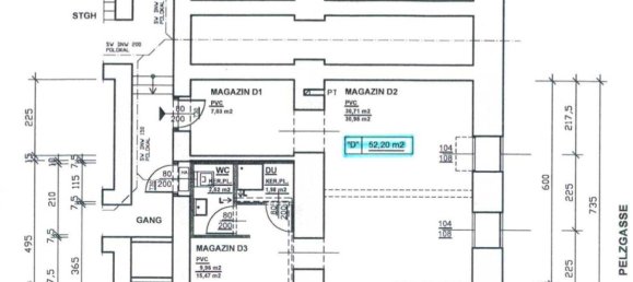 مستودع في Rudolfsheim-Funfhaus, Austria 52متر مربع رقم 156143 32