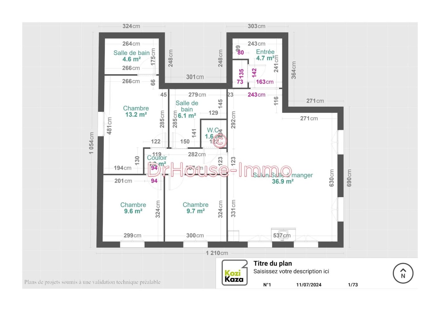 Apartamento de 3 dormitorios en Verzy, France No. 54094