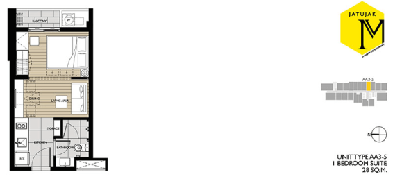 Condominio de 2 dormitorios en Bangkok, Thailand No. 2241 13