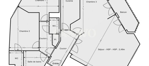 3 Schlafzimmer Wohnung in Cergy, France, Nr. 285432 11