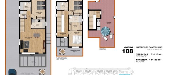 3 غرف نوم فيلا في Torre de la Horadada, Spain رقم 6883 11