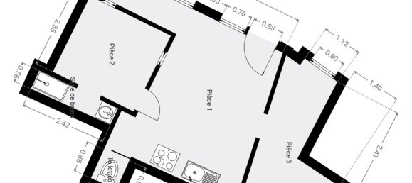 Квартира с 3 спальнями в Париж, Франция № 167322 13