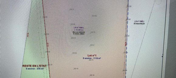 Terreno en Vezilly, France 1119 m² No. 155950 3