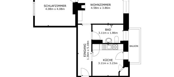2-Zimmer Wohnung in Hall in Tirol, Austria, Nr. 194342 12