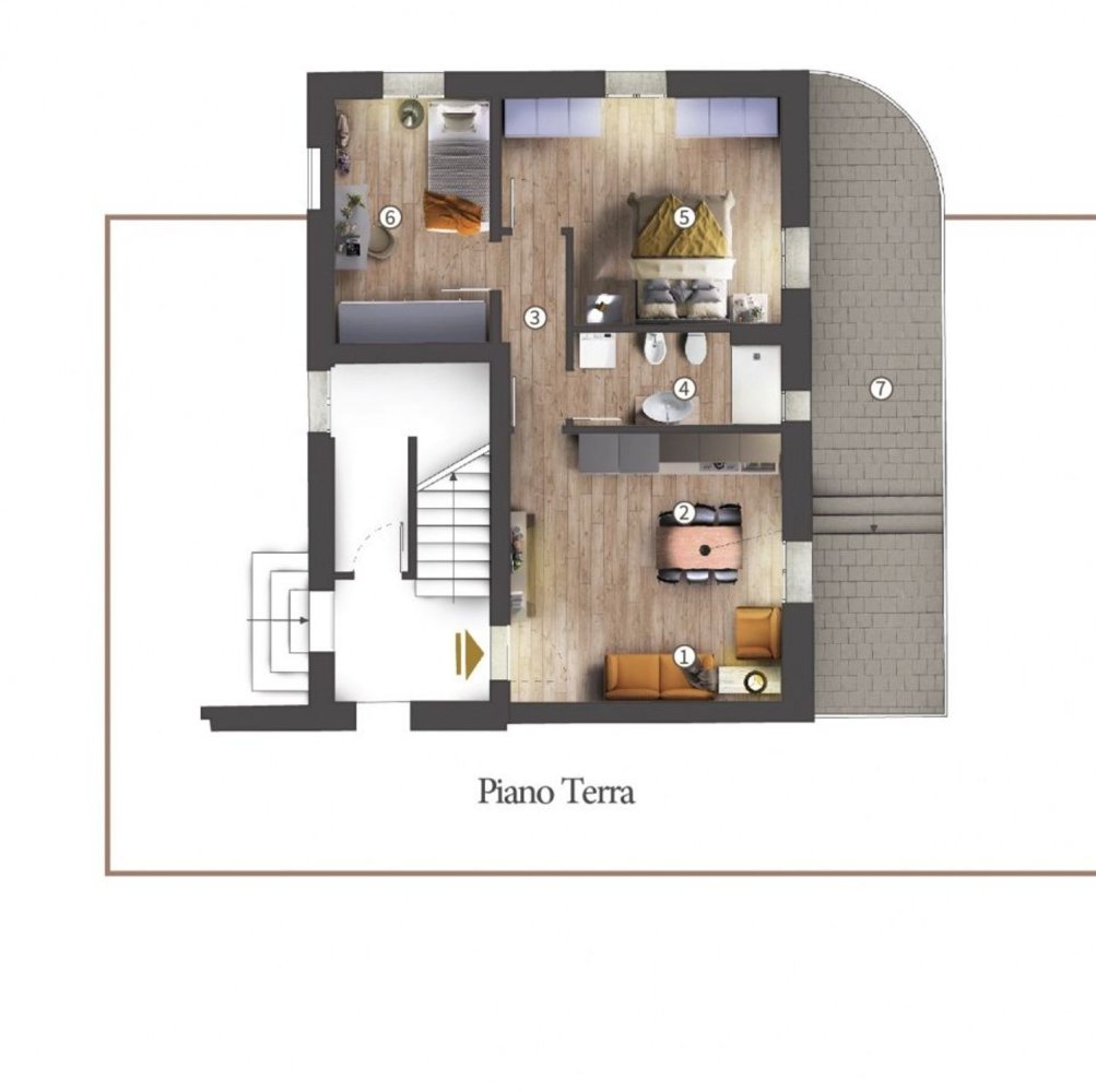 3 rooms Apartment in Campi Bisenzio, Italy No. 10837