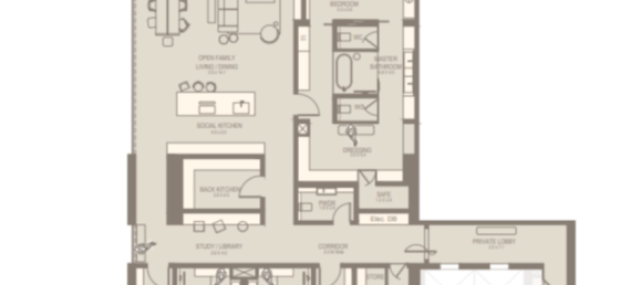 Квартира с 3 спальнями в Дубай, ОАЭ № 96104 8