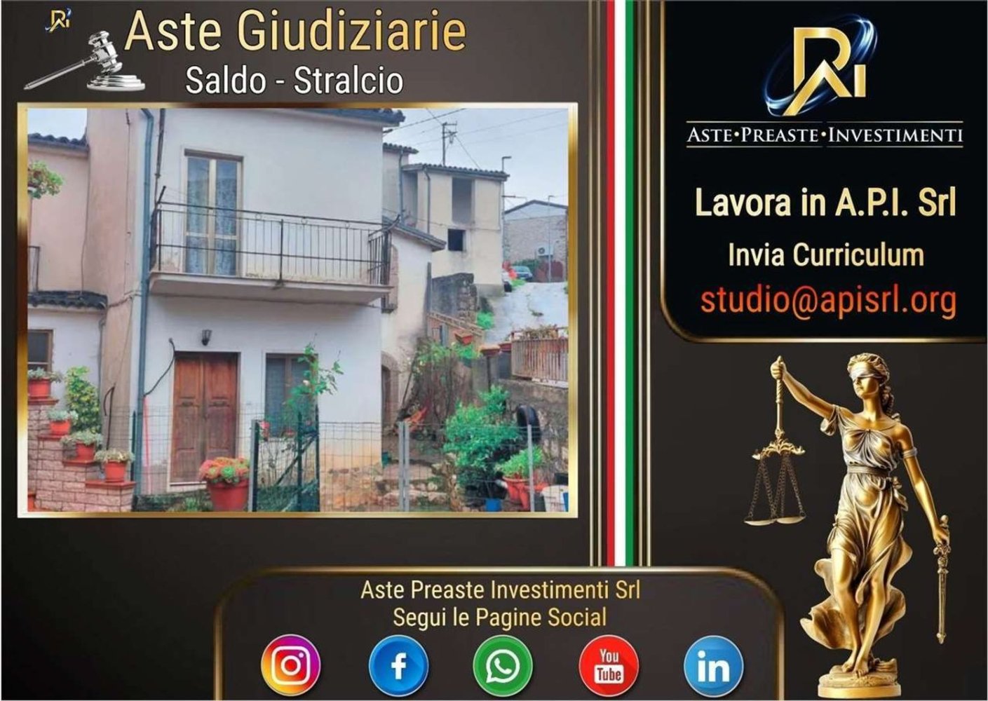 Apartamento de 5 habitaciónes en Miranda, Italy No. 278386