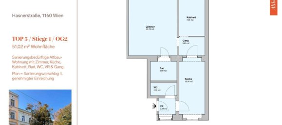 2 rooms Apartment in Ottakring, Austria No. 165838 17