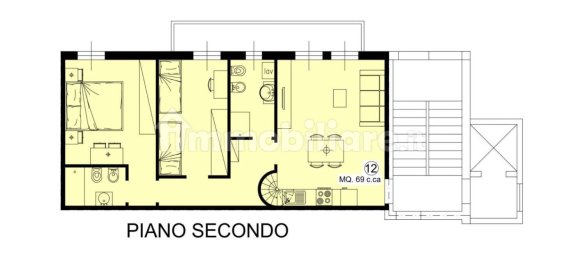 Apartamento T2 em Lentate sul Seveso, Italy N.º 3798 31
