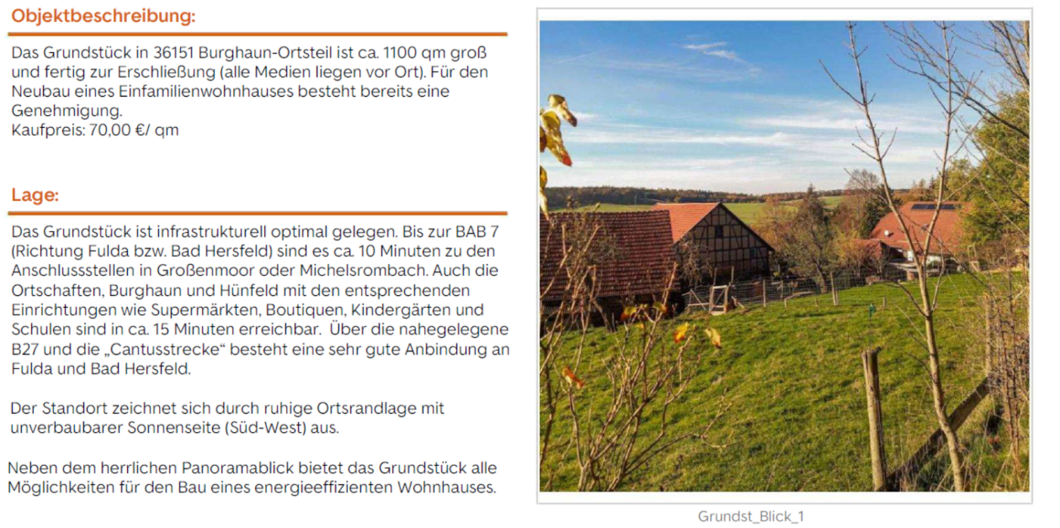 Grundstück in Fulda, Germany, Nr. 276315