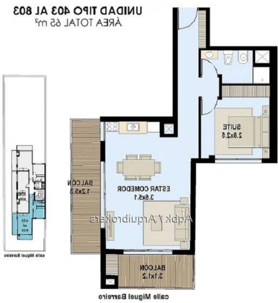 Studio in Montevideo, Uruguay No. 11128