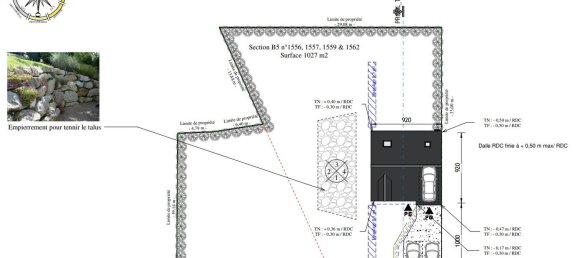 Grundstück in Hermeray, France 1027m², Nr. 186422 2