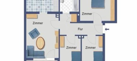 4غرفة شقة في Essen, Germany رقم 107401 2