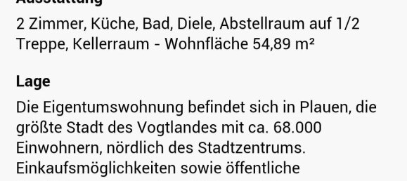 Квартира с 1 спальней в Plauen, Германия № 217676 22