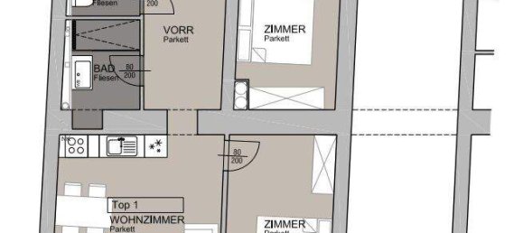 3غرفة شقة في Mariahilf, Austria رقم 196148 13