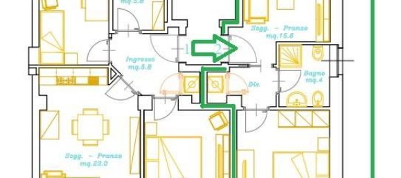 2 rooms Apartment in Turin, Italy No. 116869 13