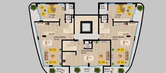3 rooms Apartment in Kargicak, Turkey No. 10098 25