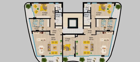 3 rooms Apartment in Kargicak, Turkey No. 10098 27