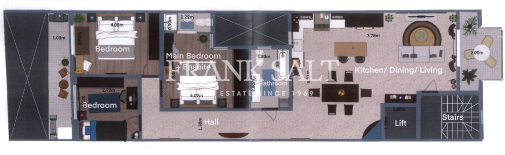 Apartamento T3 em Fgura, Malta N.º 1107