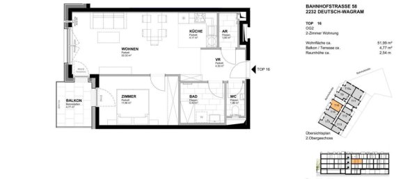 2 rooms Apartment in Deutsch-Wagram, Austria No. 254779 11