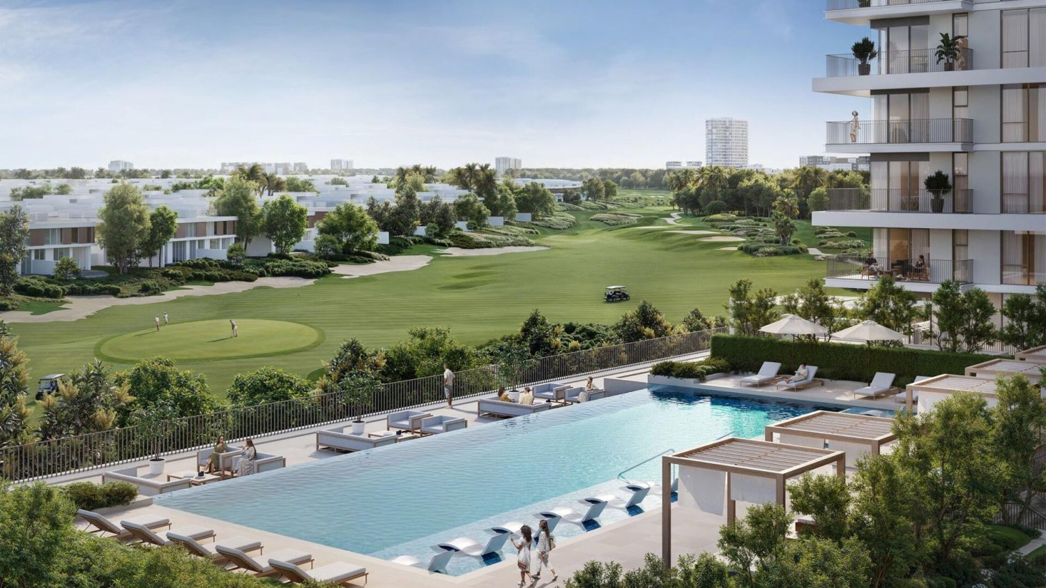 Квартира с 3 спальнями в Golf Meadow, Dubai South (Dubai World Central), ОАЭ № 65899