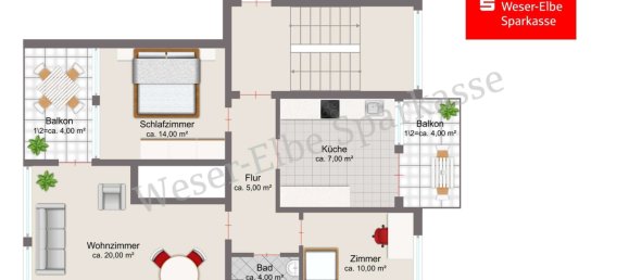 4 rooms Apartment in Bremerhaven, Germany No. 223983 10