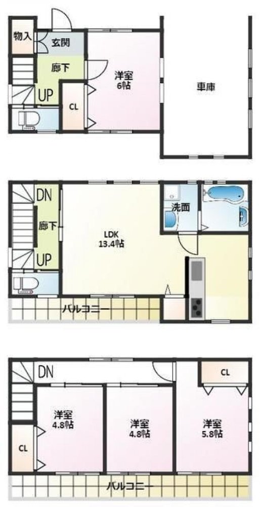 4 غرف نوم منزل في Saitama, Japan رقم 6172