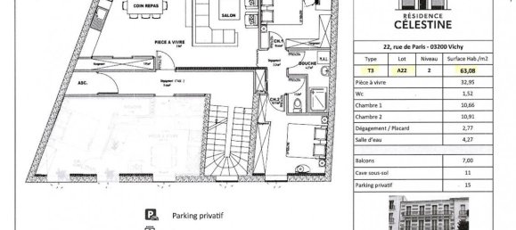 2 bedrooms Apartment in Vichy, France No. 341922 3