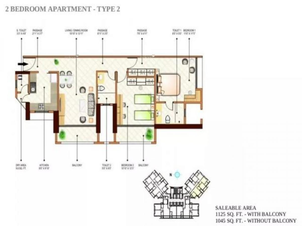 2 bedrooms House in Mumbai, India No. 51365
