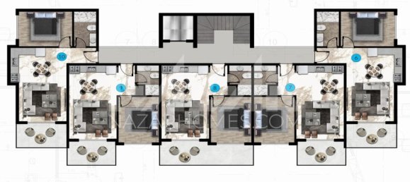 Wohnung 1+1 in Alanya, Turkey, Nr. 14365 24