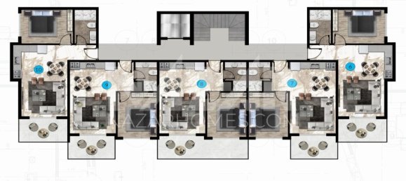 Wohnung 1+1 in Alanya, Turkey, Nr. 14365 26