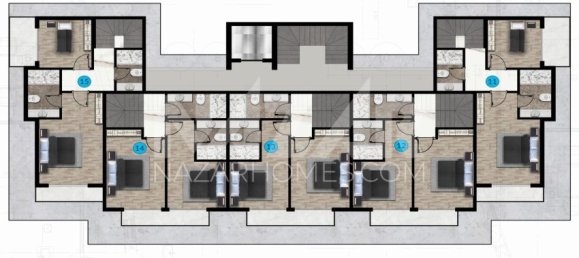 Wohnung 1+1 in Alanya, Turkey, Nr. 14365 27