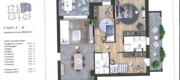 Ático de 4 habitaciónes en Montegrotto Terme, Italy No. 232765 10