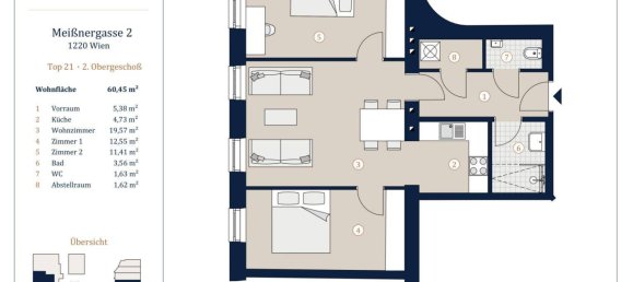 3-Zimmer Wohnung in Wien, Austria, Nr. 139327 14