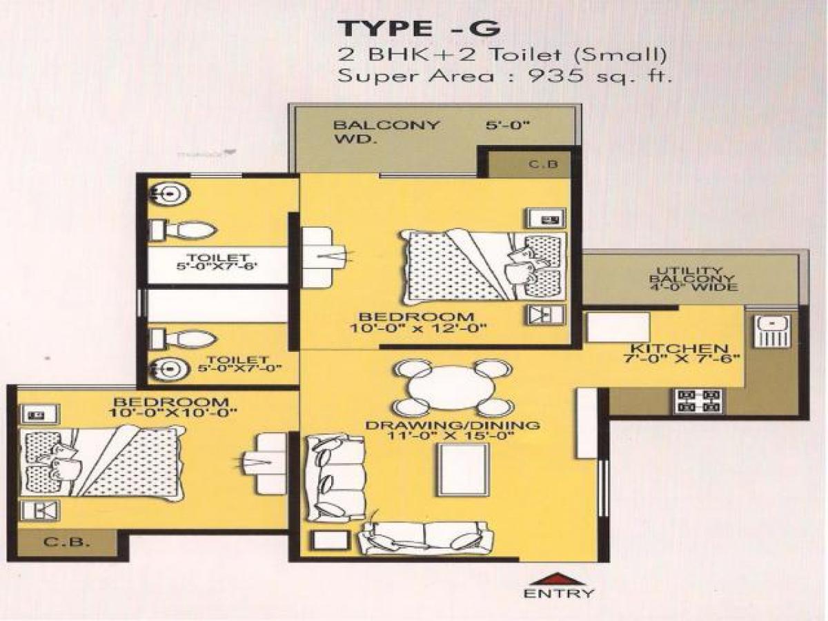 Casa T2 em Ghaziabad, India N.º 57402