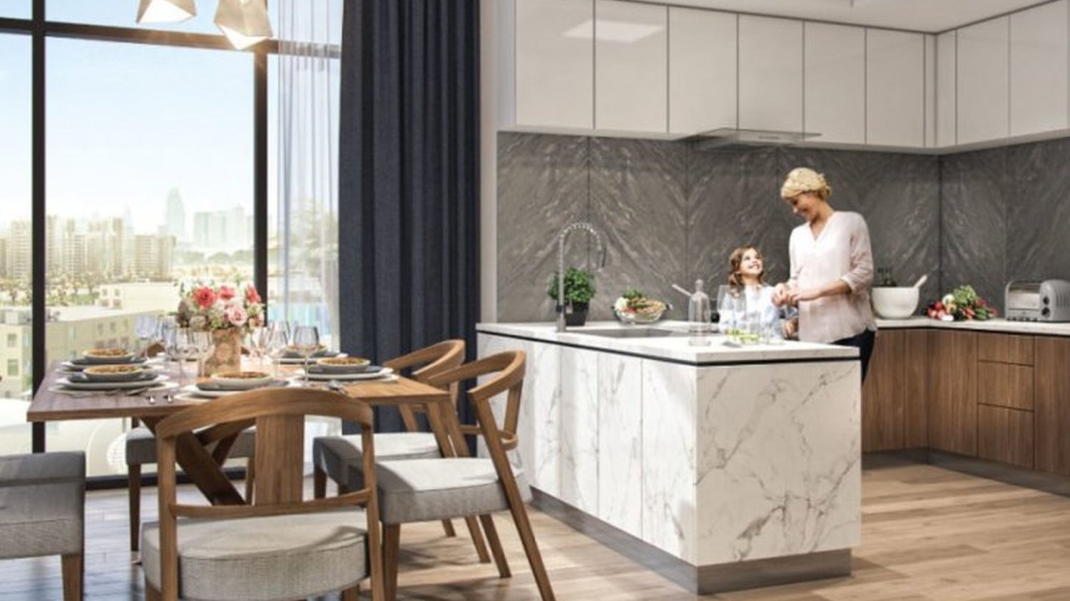 Квартира с 2 спальнями в AZIZI RIVIERA BEACHFRONT, Meydan, ОАЭ № 59851