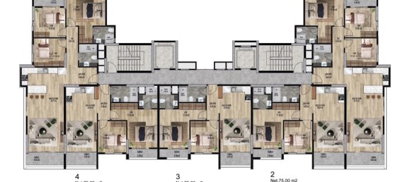 3-Zimmer Wohnung in Mersin, Turkey, Nr. 30052 11