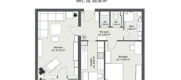Apartamento de 2 habitaciónes en Gratkorn, Austria No. 151633 2