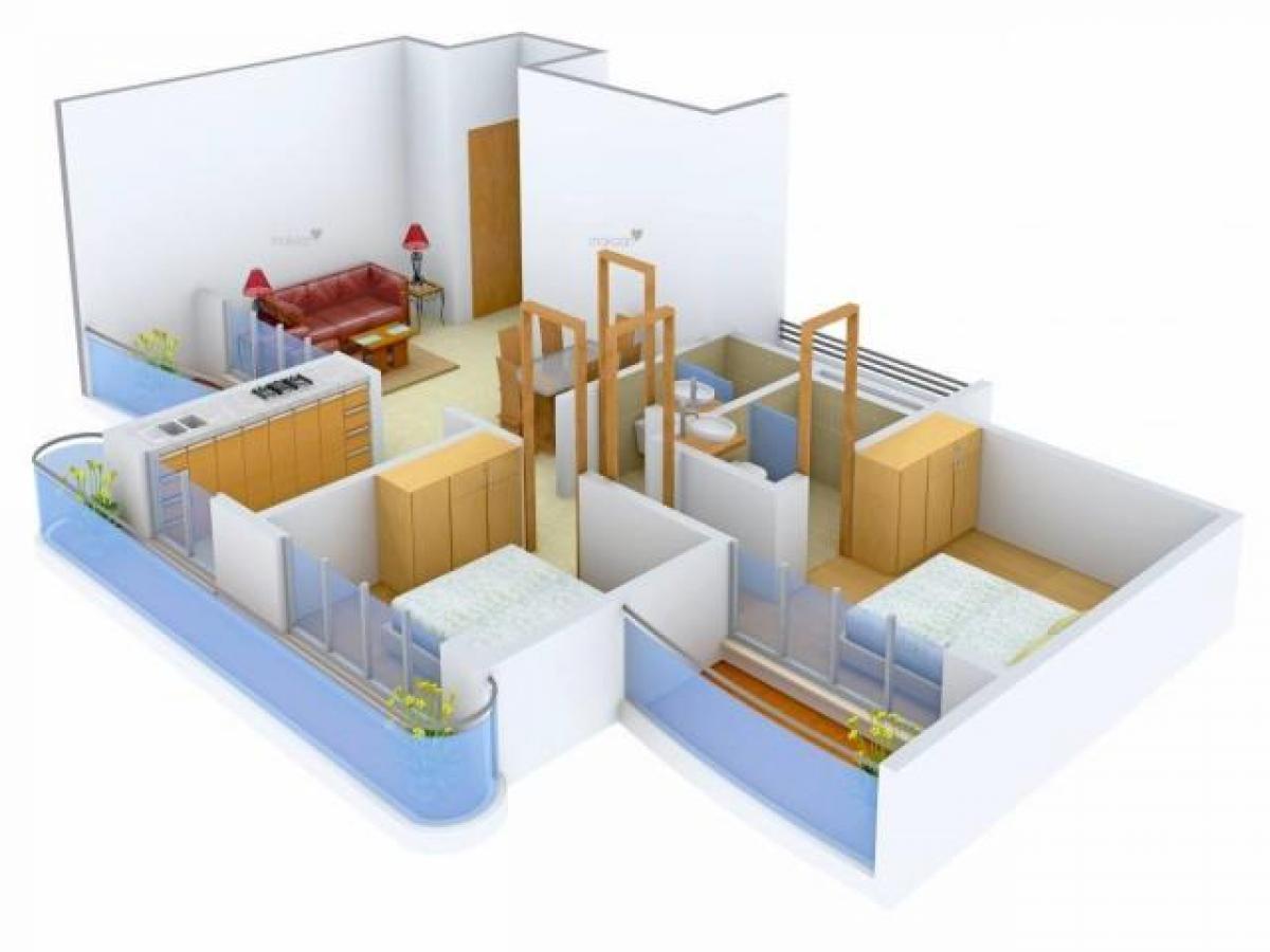 2 chambres Maison à Mumbai, India No. 23185