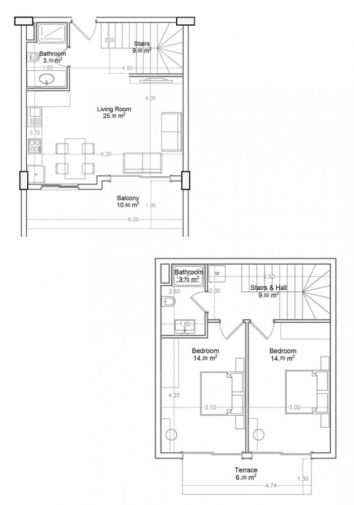 Penthouse 2+1 in Yekta Green Life Gazipasa Residence, Gazipasa, Turkey, Nr. 39588 1