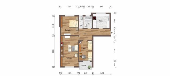 3-Zimmer Wohnung in Ulm, Germany, Nr. 348715 3