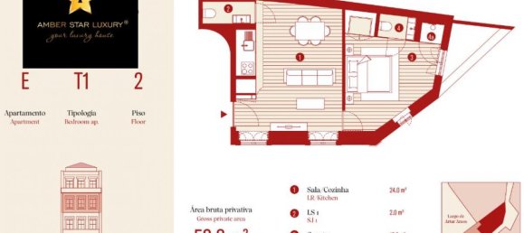 Studio in the Condo in Porto, Portugal No. 6854 5