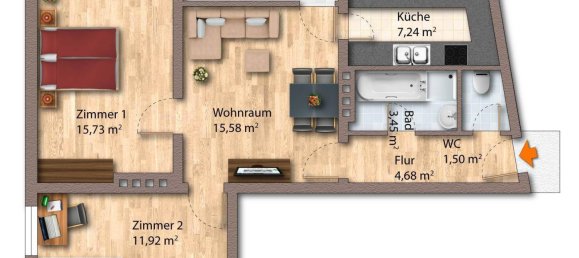 2 bedrooms Apartment in Saalfelden am Steinernen Meer, Austria No. 176789 7