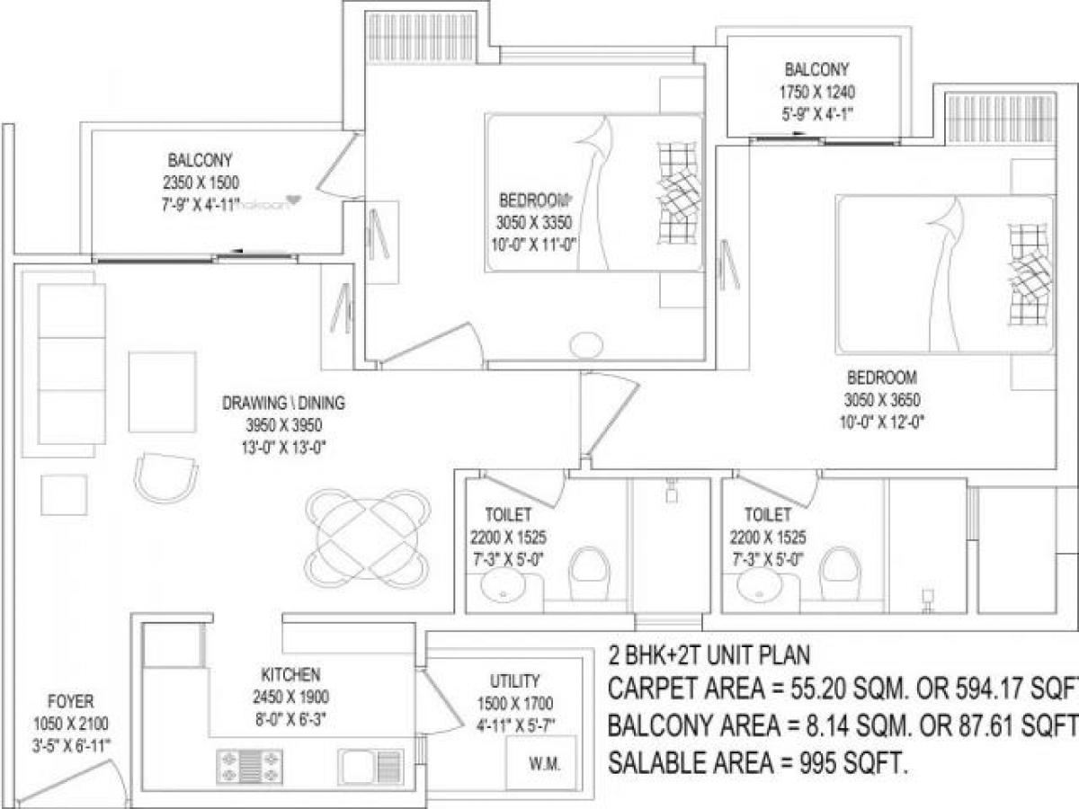 2 bedrooms House in Noida, India No. 67255