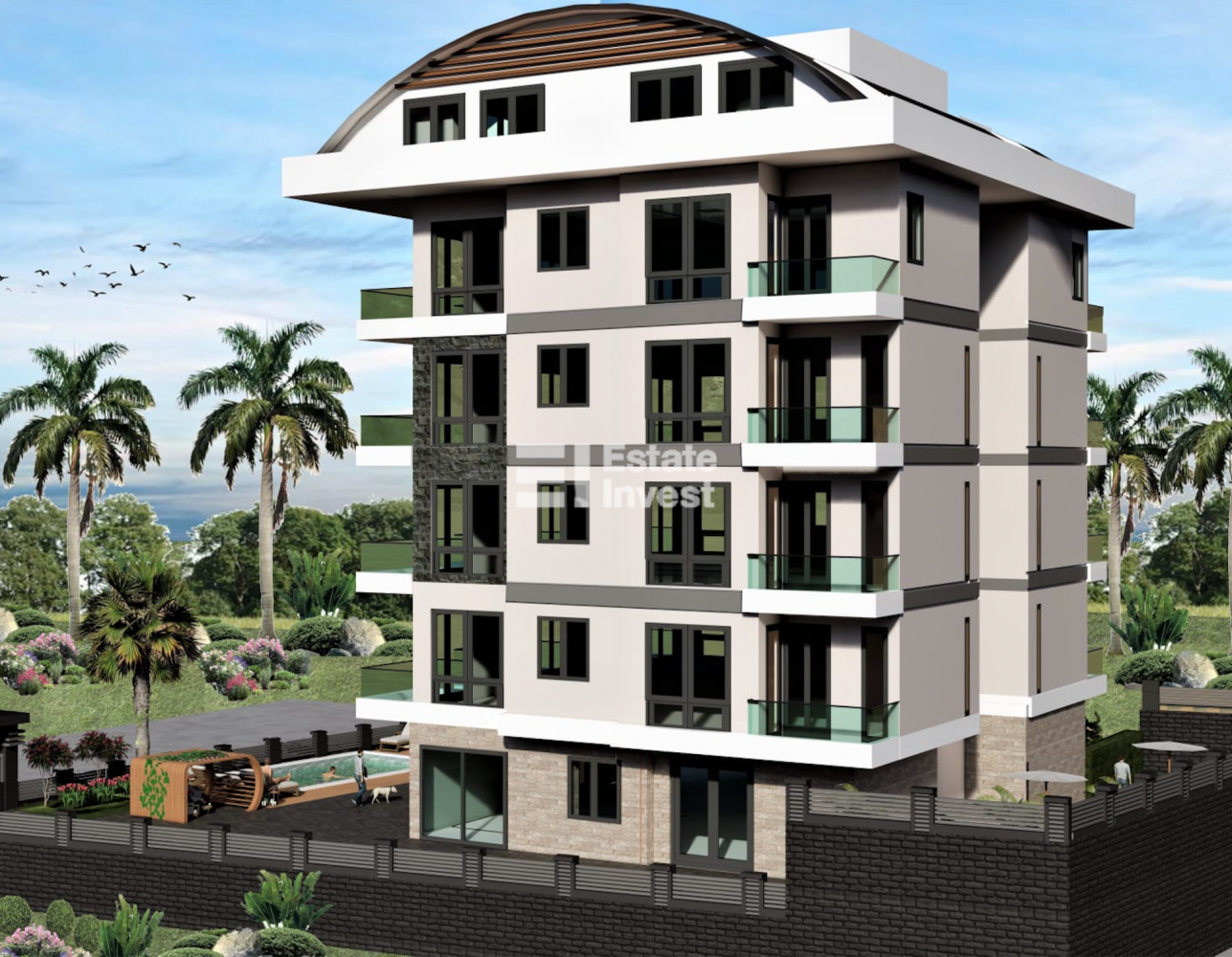 شقة 1+1 في Alanya, Turkey رقم 32213