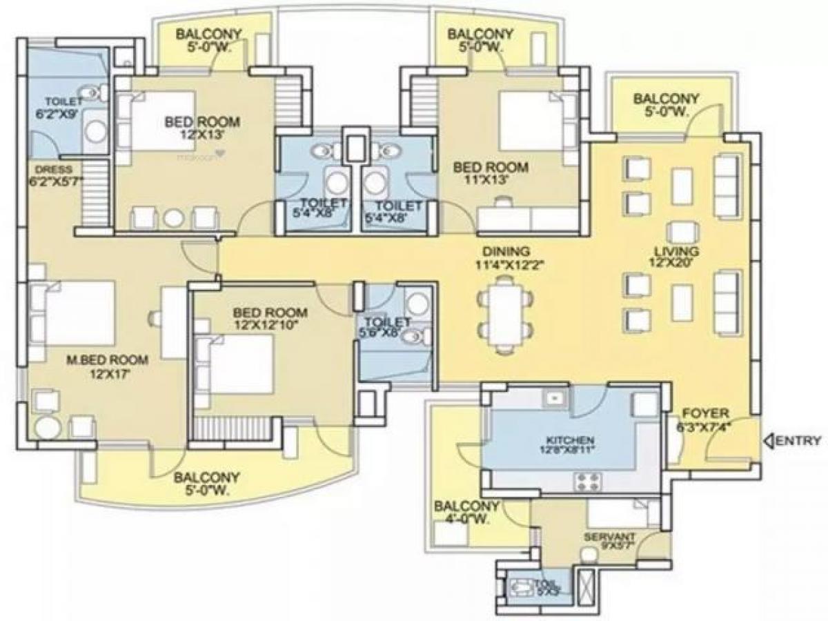 4 bedrooms House in Gurgaon, India No. 48739