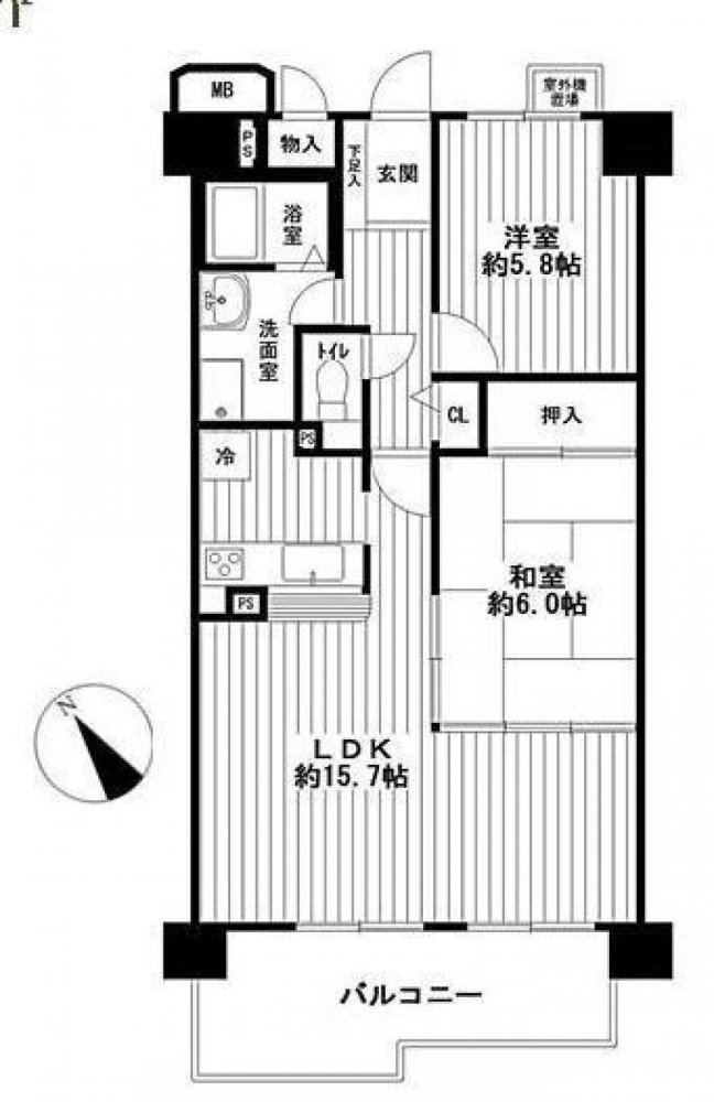 Apartamento de 2 dormitorios en Hyogo, Japan No. 3111