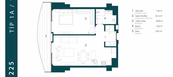 2 rooms Penthouse in Beykoz, Turkey No. 9860 24