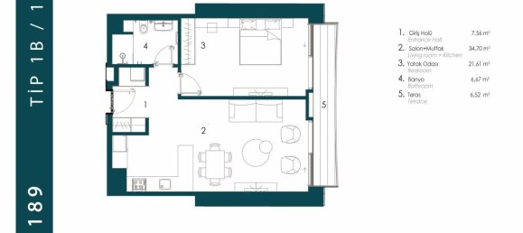 2 rooms Penthouse in Beykoz, Turkey No. 9860 23