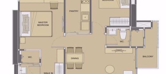 2 chambres Condo à Life Ratchadapisek Railay Beach, Thailand No. 30826 2